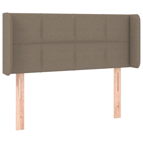 vidaXL S&auml;nggavel med kanter taupe 103x16x78/88 cm tyg
