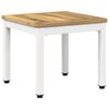 vidaXL Kaffeebord Vit 40 x 40,5 x 36 cm Massivt Akaciatr&auml;