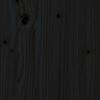vidaXL S&auml;nggavel svart 140,5x4x100 cm massiv furu