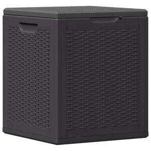 vidaXL Dynbox 90 liter svart PP-rotting