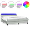 vidaXL Res&aring;rs&auml;ng med madrass och LED ljusgr&aring; 200x210 cm sammet