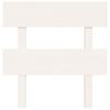 vidaXL Sänggavel vit 93,5x3x81 cm massiv furu