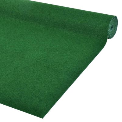 vidaXL Konstgräs med halkskydd PP 10x1 m grön