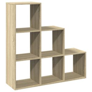 vidaXL Bokhylla/Rumsavdelare 3 hyllplan 99x29x99 cm konstruerat tr&auml;