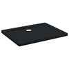 vidaXL Duschbas Tray med Prickar 90 x 70 x 4 cm ABS Svart