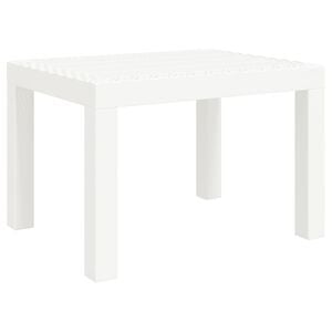 vidaXL Tr&auml;dg&aring;rdsbord vit 59x47x40 cm PP