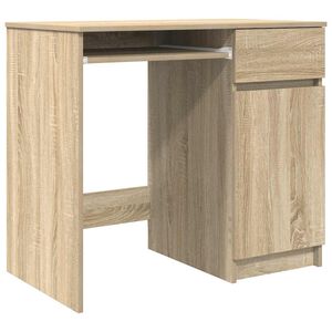 vidaXL Skrivbord sonoma ek 86x49x76 cm konstruerat tr&auml;