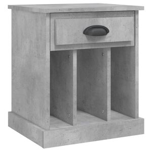 vidaXL S&auml;ngbord betonggr&aring; 43x36x50 cm