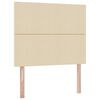 vidaXL Förvaringssäng med madrass Kräm 120 x 200 cm Konstläder