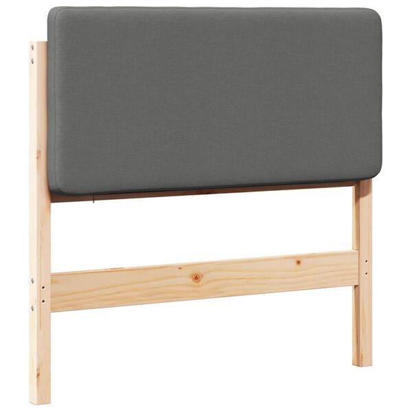 vidaXL Kl&auml;dd s&auml;nggavel Brun och ljusgr&aring; 75 cm Massiv furu