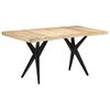 vidaXL Matbord 160x80x76 cm grovt mangotr&auml;