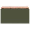vidaXL Tr&auml;dg&aring;rdsb&auml;nk Olivgr&ouml;n 80 x 40 x 43 cm St&aring;l