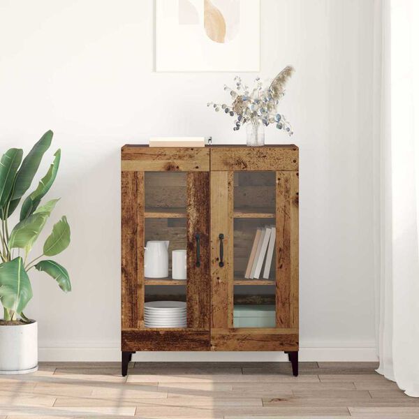 vidaXL Sideboard Gammalt tr&auml; 69,5 x 34 x 90 cm