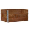 vidaXL Odlingsl&aring;da brun 120x80 cm massiv furu