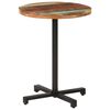 vidaXL Caf&eacute;bord runt &Oslash;60x75 cm massivt &aring;tervunnet tr&auml;