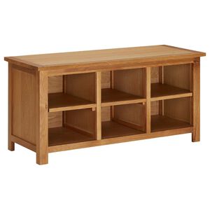 vidaXL Skohylla 90x37x45 cm massiv ek