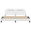vidaXL Bed Frame "Viana" without Mattress White 180x200 cm Faux Leather