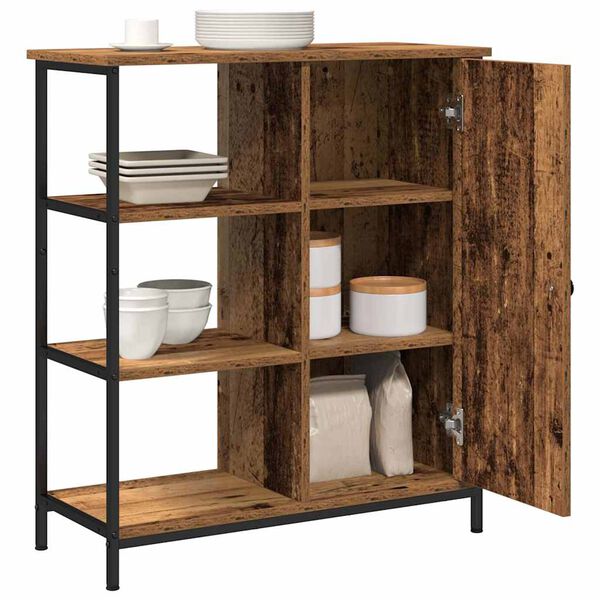 vidaXL Sideboard Gammalt tr&auml; 70 x 30 x 80 cm