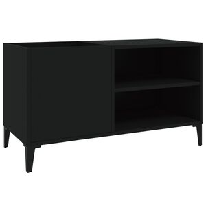 vidaXL Stereob&auml;nk svart 84x38x48 cm konstruerat tr&auml;