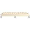 vidaXL Boxspring-s&auml;ngram gr&auml;ddvit 140x190 cm konstl&auml;der