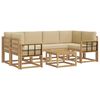 vidaXL Utomhussoffset 7 st Vit och Beige