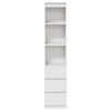 vidaXL Highboard vit 37,5x35x180 cm konstruerat tr&auml;