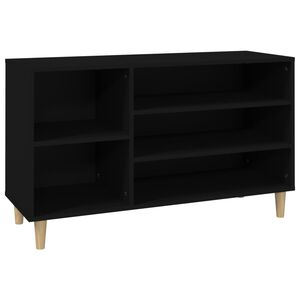 vidaXL Skosk&aring;p svart 102x36x60 cm konstruerat tr&auml;