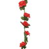 vidaXL Blomstergirlanger 6 st r&ouml;d 240 cm