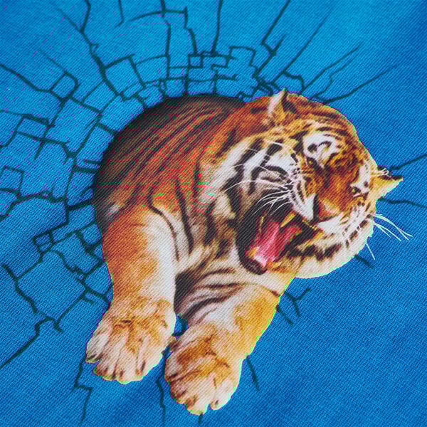 T-shirt med l&aring;nga &auml;rmar f&ouml;r barn koboltbl&aring; 92