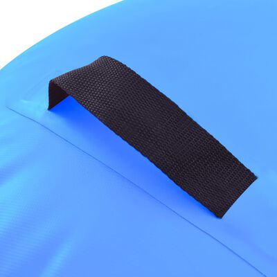 vidaXL Uppblåsbar gymnastikrulle med pump 120x90 cm PVC blå