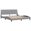 vidaXL Bed Frame without Mattress "Hanko" Light Grey 180x200cm Fabric