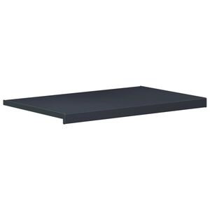 vidaXL F&ouml;nsterbr&auml;da Anthracit med tr&auml;&aring;dring 100 x 50 x 4,5 cm PVC