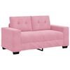vidaXL Soffset 3 pcs Rosa 221 x 80 x 80 cm Sammet