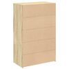 vidaXL Högskåp sonoma-ek 80x42,5x124 cm konstruerat trä