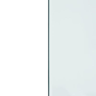 vidaXL Glasskiva för öppen spis rektangulär 120x60 cm