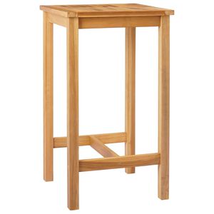 vidaXL Barbord Naturlig 60 x 60 x 105 cm Massiv teak