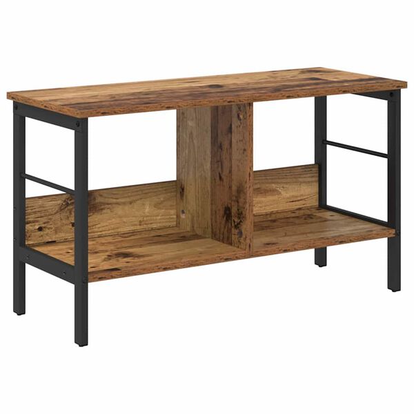 vidaXL Hyllsystem Gammalt tr&auml; 82 x 32 x 47 cm Konstruerat tr&auml;