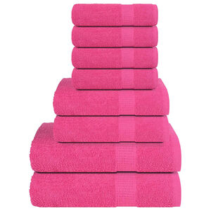 vidaXL 8-delat handduksset FROGN rosa 360 gsm