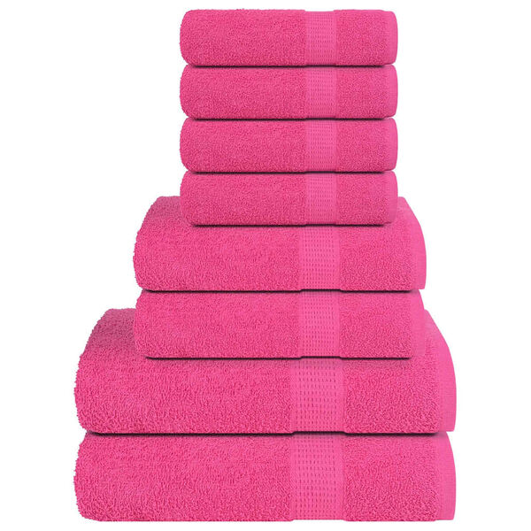 vidaXL 8-delat handduksset FROGN rosa 360 gsm