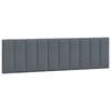 vidaXL Headboard Cushion "Hanko" Dark Grey 183 cm Velvet