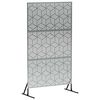 vidaXL Avsk&auml;rmningssk&auml;rm 100 x 50 x 180 cm Galvaniserat st&aring;l Silver