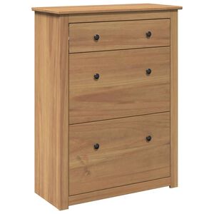 vidaXL Skosk&aring;p PANAMA 80x35x105 cm massiv furu