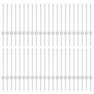 vidaXL Inb&auml;ddad staketpost 44 st Silver 100 cm Pulverlackerat st&aring;l