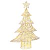 vidaXL Julgran 120 LED-lampor Varmvit 120,5 cm PET