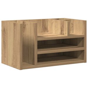 vidaXL Skrivbordsh&aring;llare Artisan-ek 44,5 x 24 x 25 cm Konstruerat tr&auml;