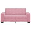 vidaXL Soffa 2-sits rosa 180x78x84 cm sammet