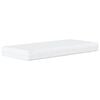 vidaXL Bed with Mattress "Dover" White 90x200 cm Faux Leather