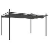 vidaXL Pergola med inf&auml;llbart tak antracit 395x292x230 cm