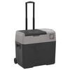 vidaXL Kylbox med hjul & handtag 30 L svart & gr&aring; polypropylen
