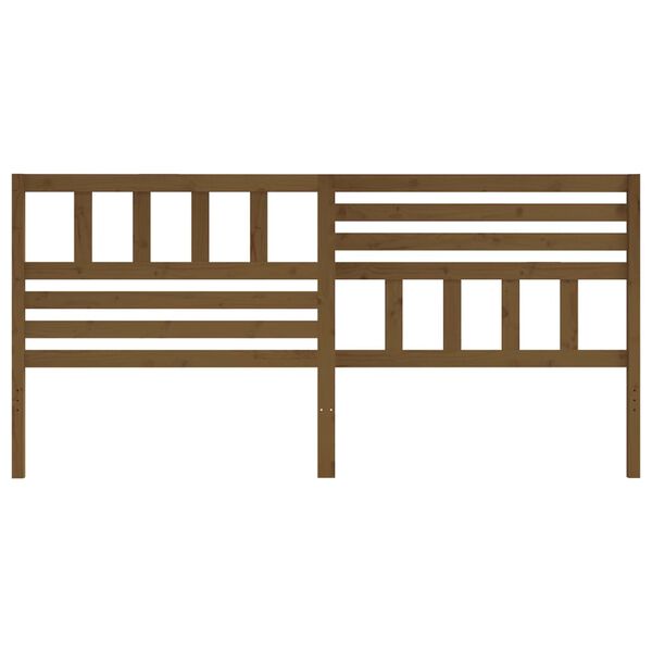 vidaXL S&auml;nggavel honungsbrun 206x4x100 cm massiv furu